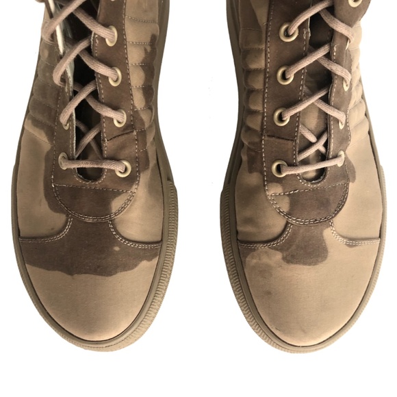 Jean Paul Gaultier Canvas Camouflage Combat Boots main image 8
